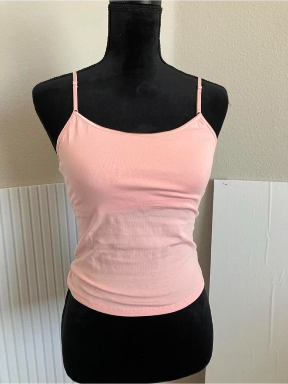 Women’s Pink Spaghetti Strap Tank Top